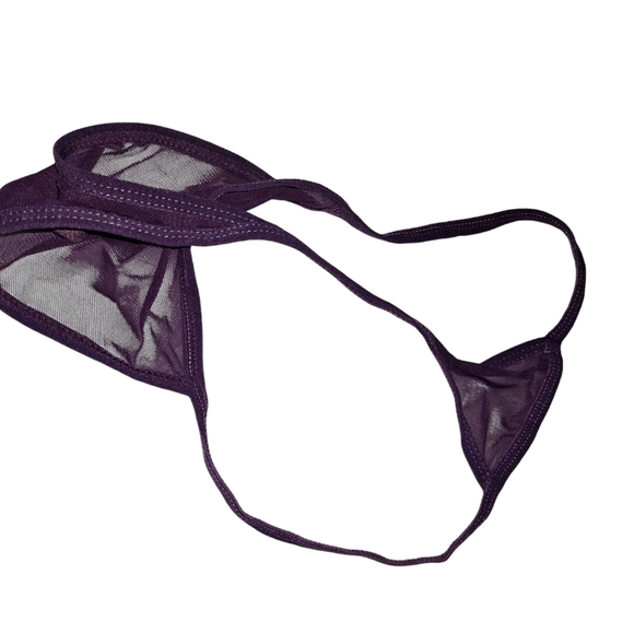 New with tags sheer purple nighty with matching thong - Picture 6 of 7